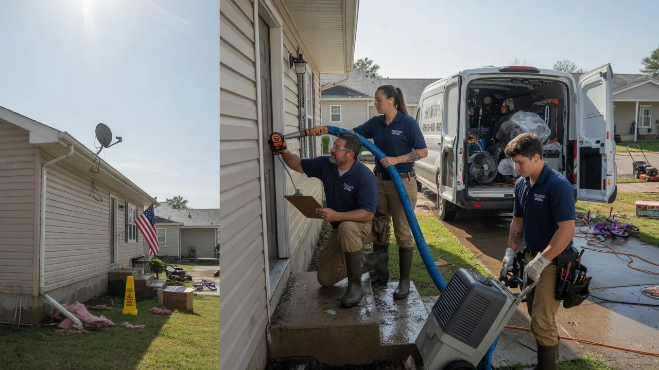 Ceiling Water Damage Restoration in Elsmore, KS near me